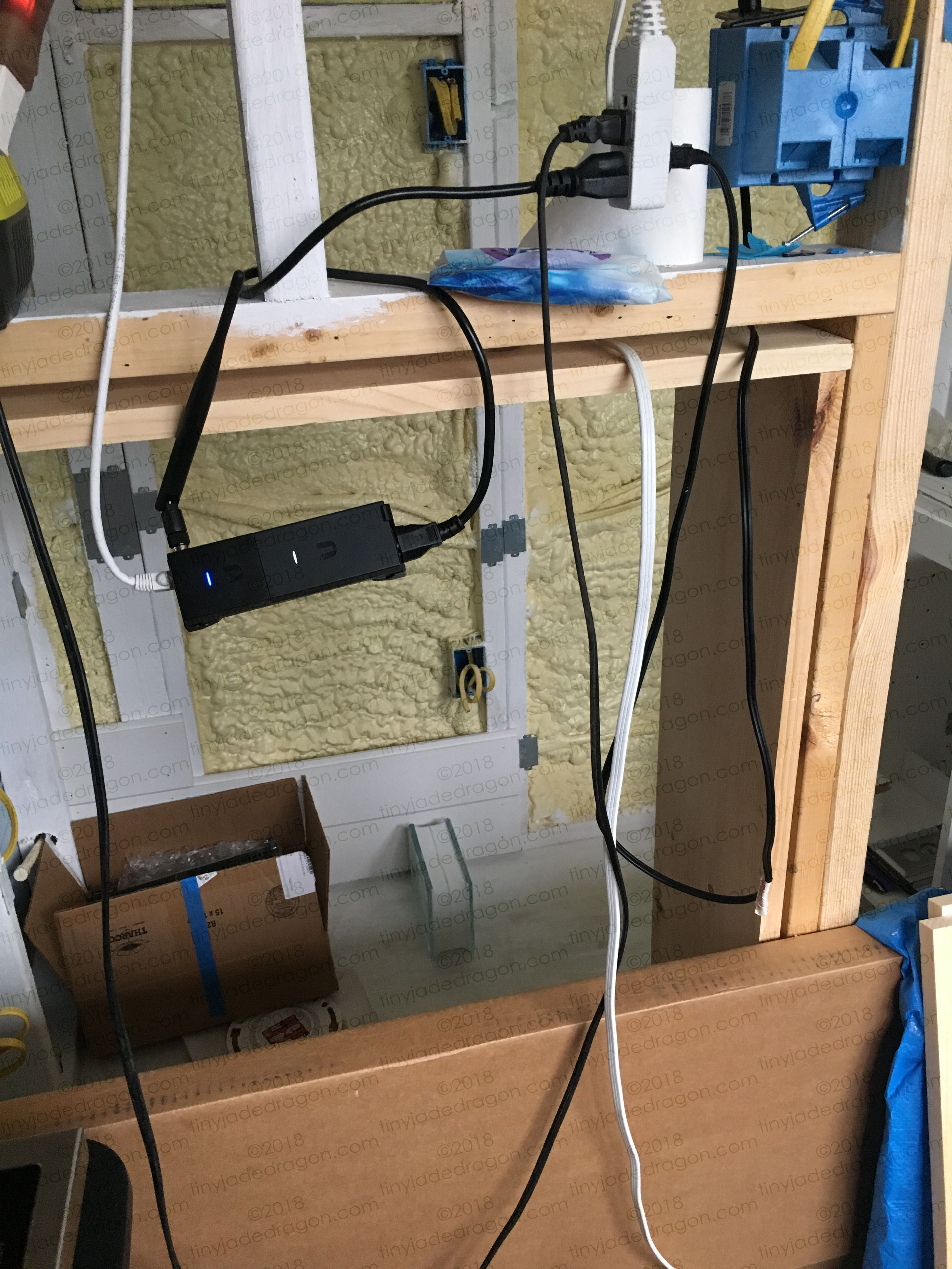 Pantry between studs